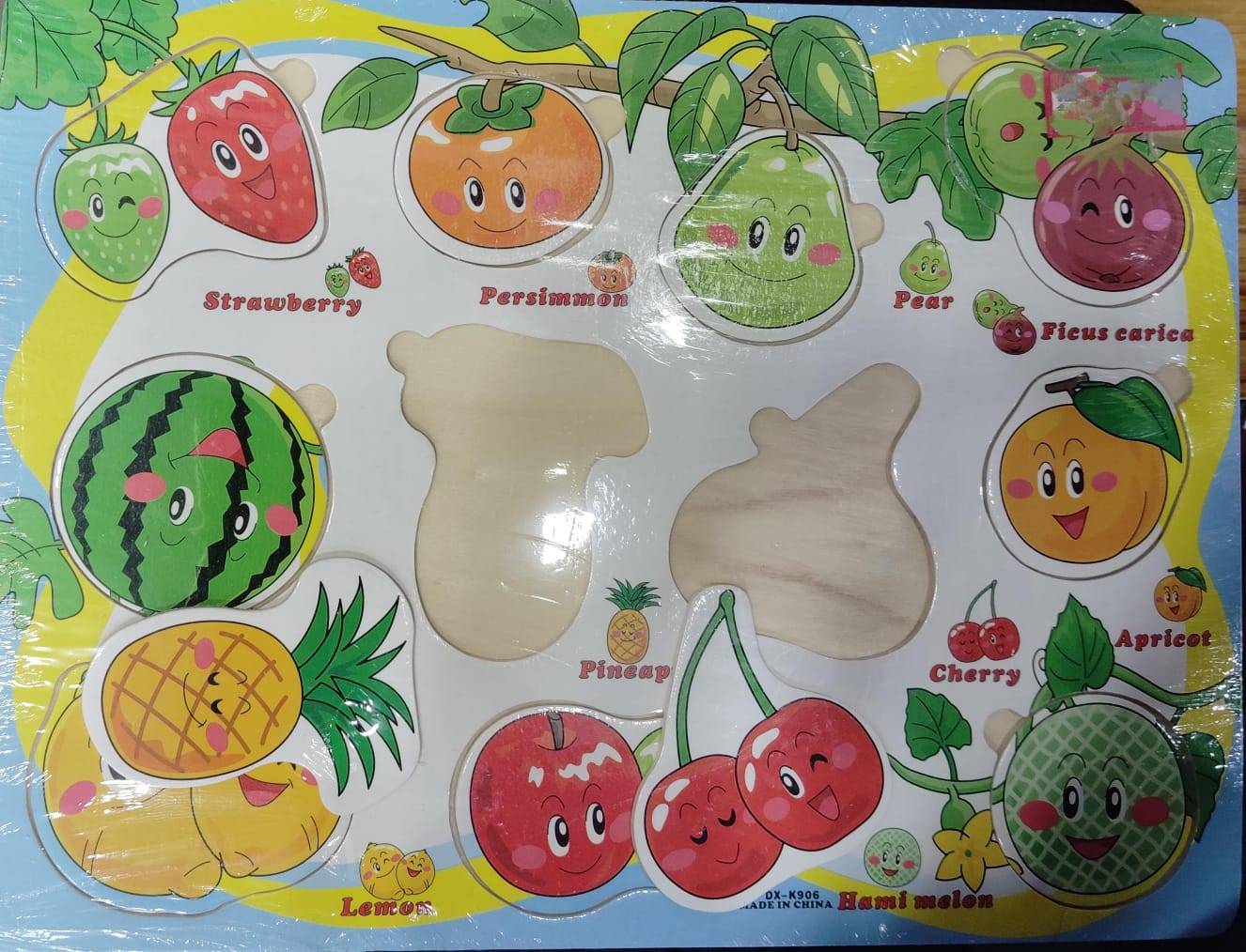 Colorful Learning Educational Board for Kids, Set of 5 Puzzle Board Includes Fruits, Solar System, Body Parts, Animals & Vehicles