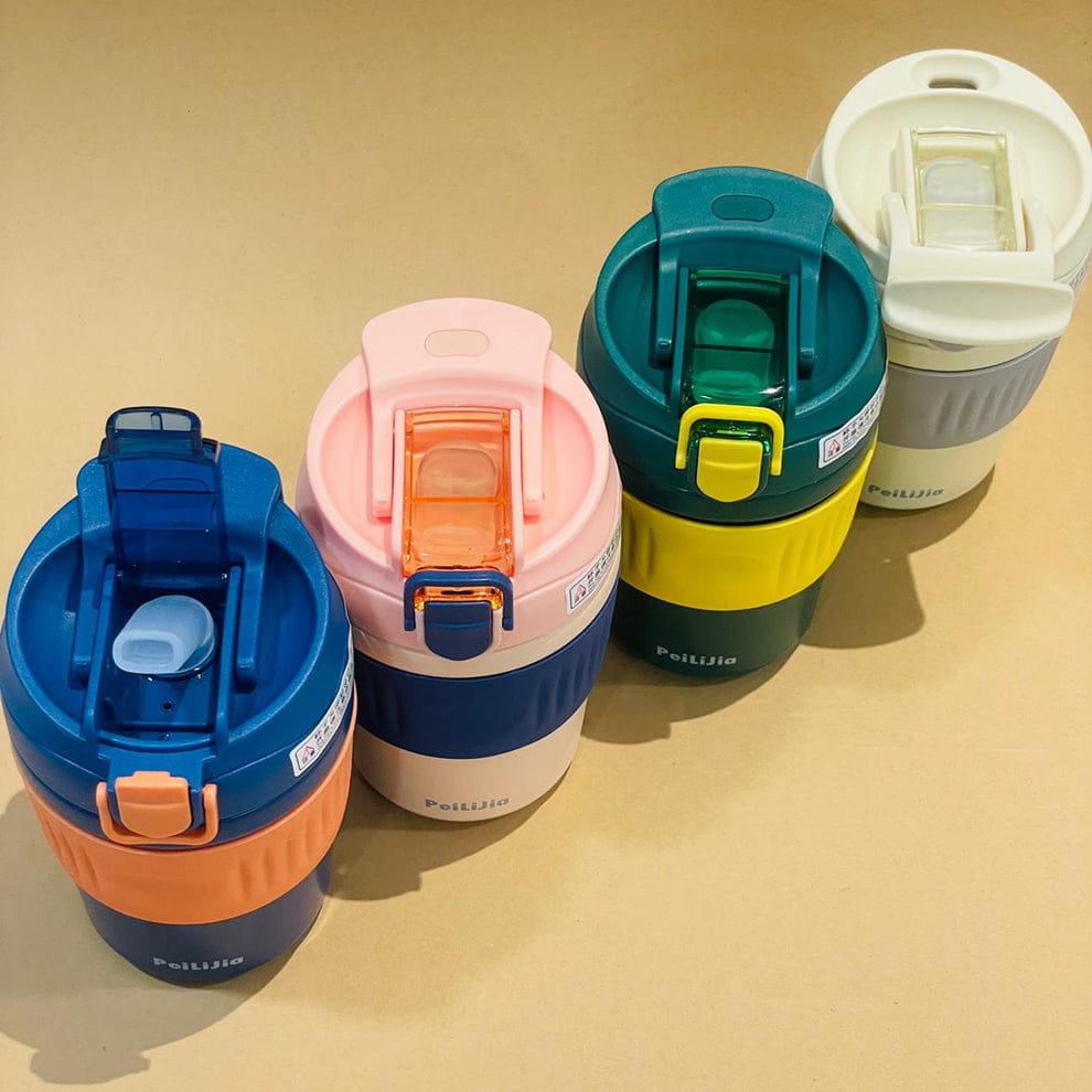 Vacuum Insulated Stainless Steel Travel Coffee Mug - 480ml | Leak-Proof & Spill-Proof Tumbler with Lid