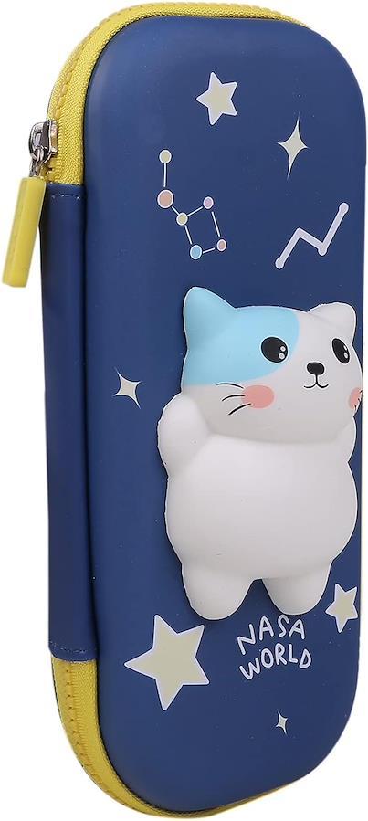 Small Animals Cartoon Theme Pencil Case - 3D EVA Pencil Case Pouch, Multipurpose Zipper Pencil Case for Kids, Pen and Pencil Bag for School Kids, Girls, Stationery Storage Box