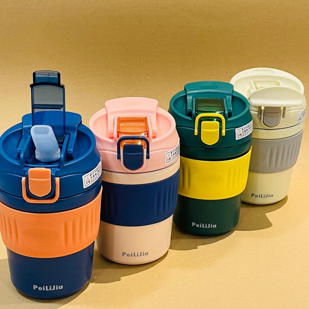 Vacuum Insulated Stainless Steel Travel Coffee Mug - 480ml | Leak-Proof & Spill-Proof Tumbler with Lid