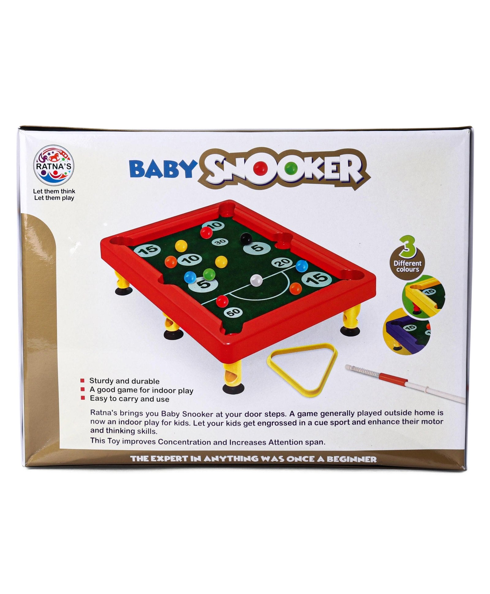 Ratnas Baby Snooker Game - Colour may vary