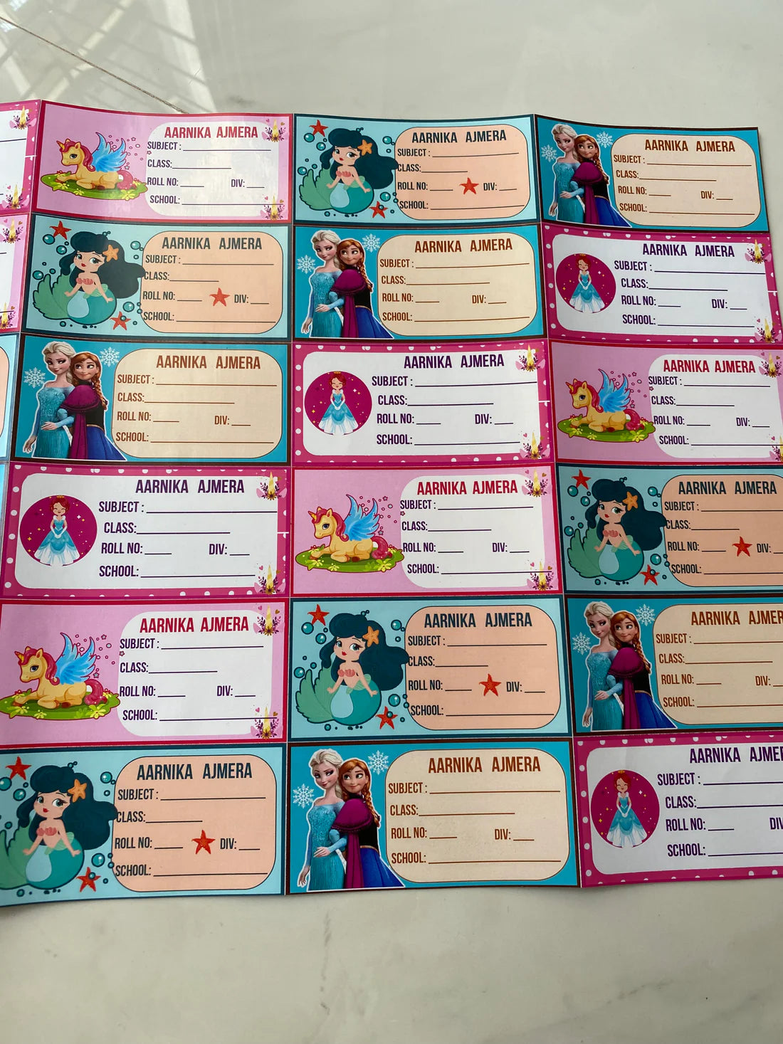 Personalised Book Labels - Multicolor - Assorted