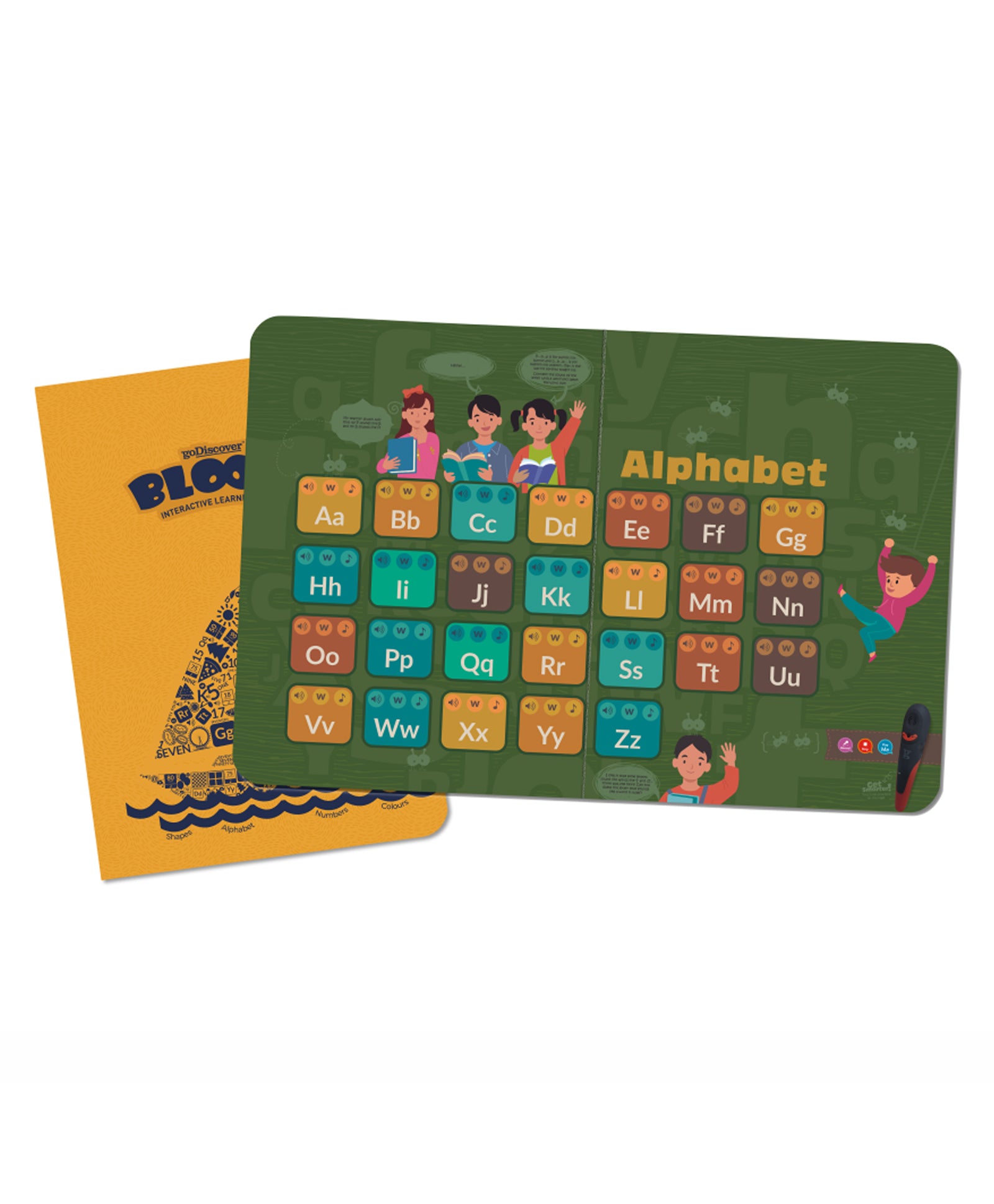 goDiscover Bloom Read and Learn Books with 12 Topics Set of 3 - English