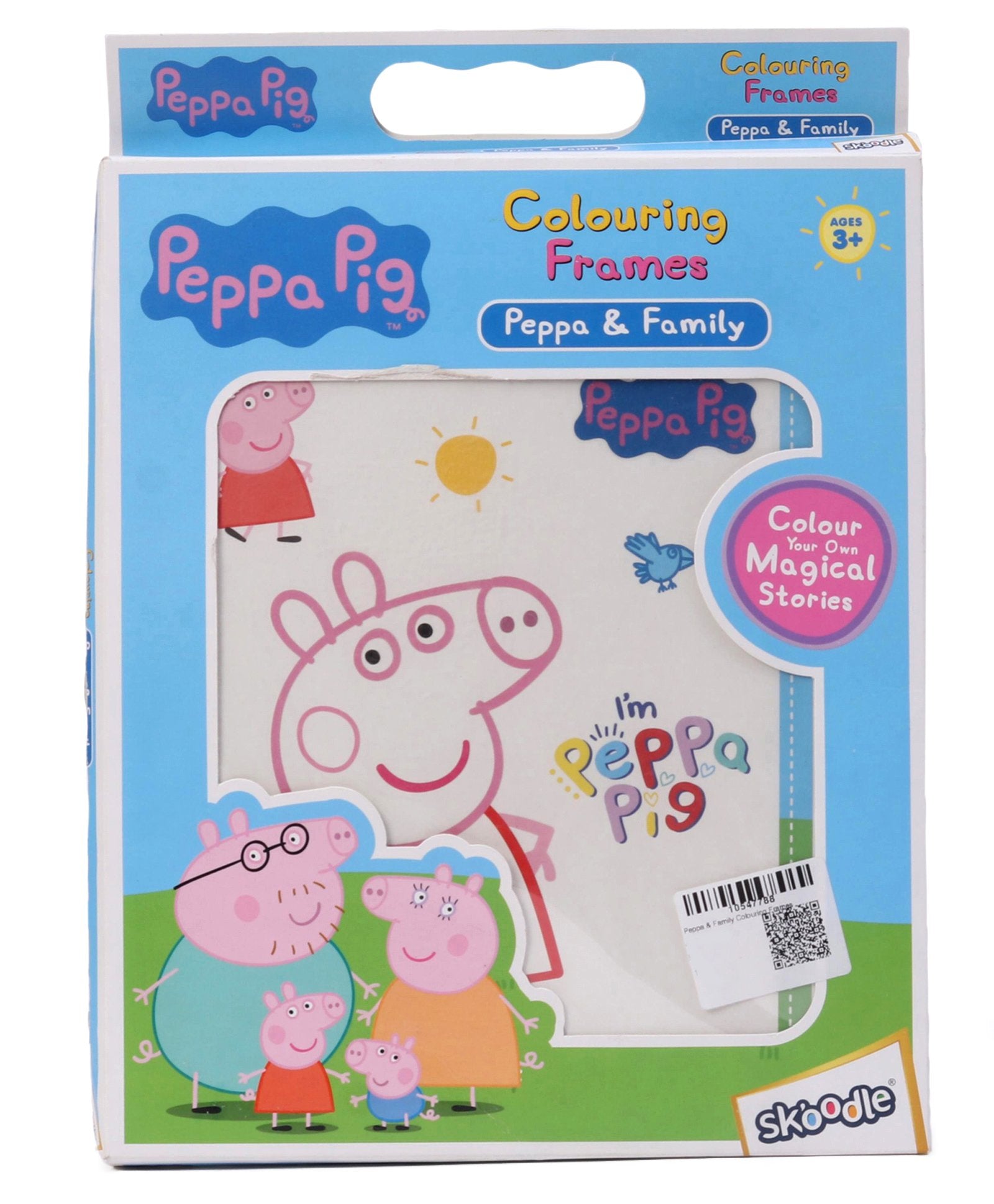 Skoodle Peppa & Family Colouring Frames- Multicolor – Kidsinfy.in