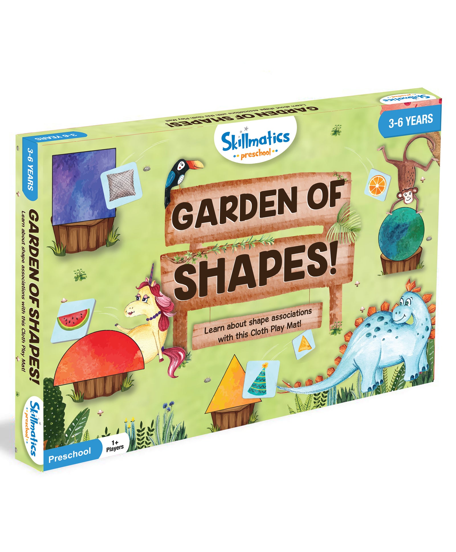 Skillmatics Garden of Shapes Activity Play Mats - Multicolor