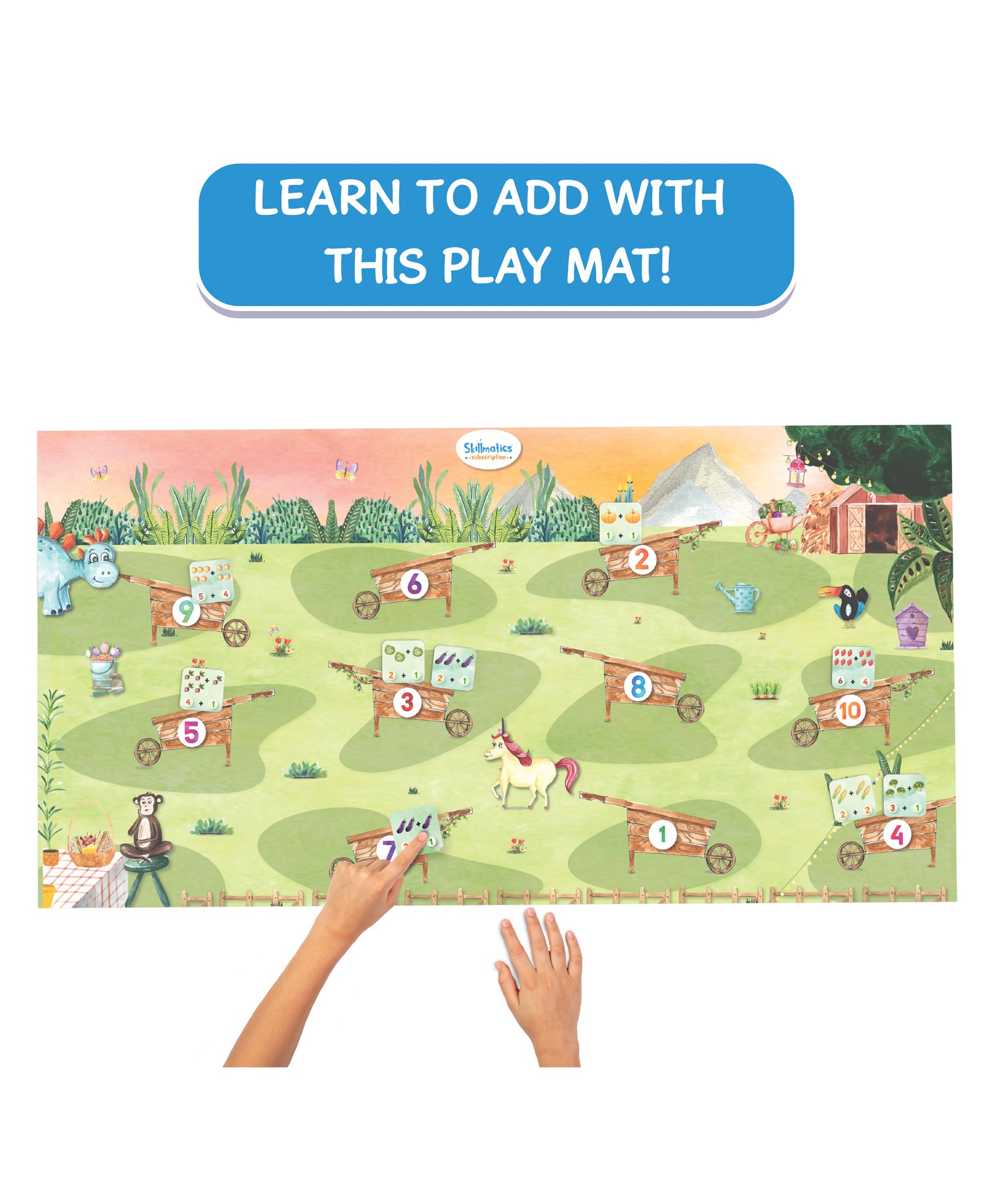 Skillmatics Preschool Toys Counting Carts Educational Game - Multicolor