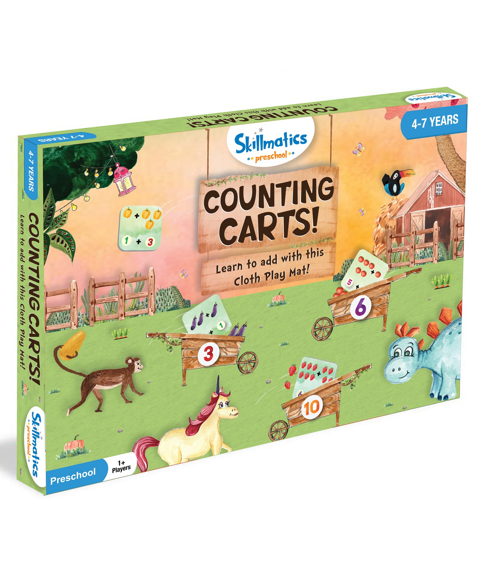 Skillmatics Preschool Toys Counting Carts Educational Game - Multicolor