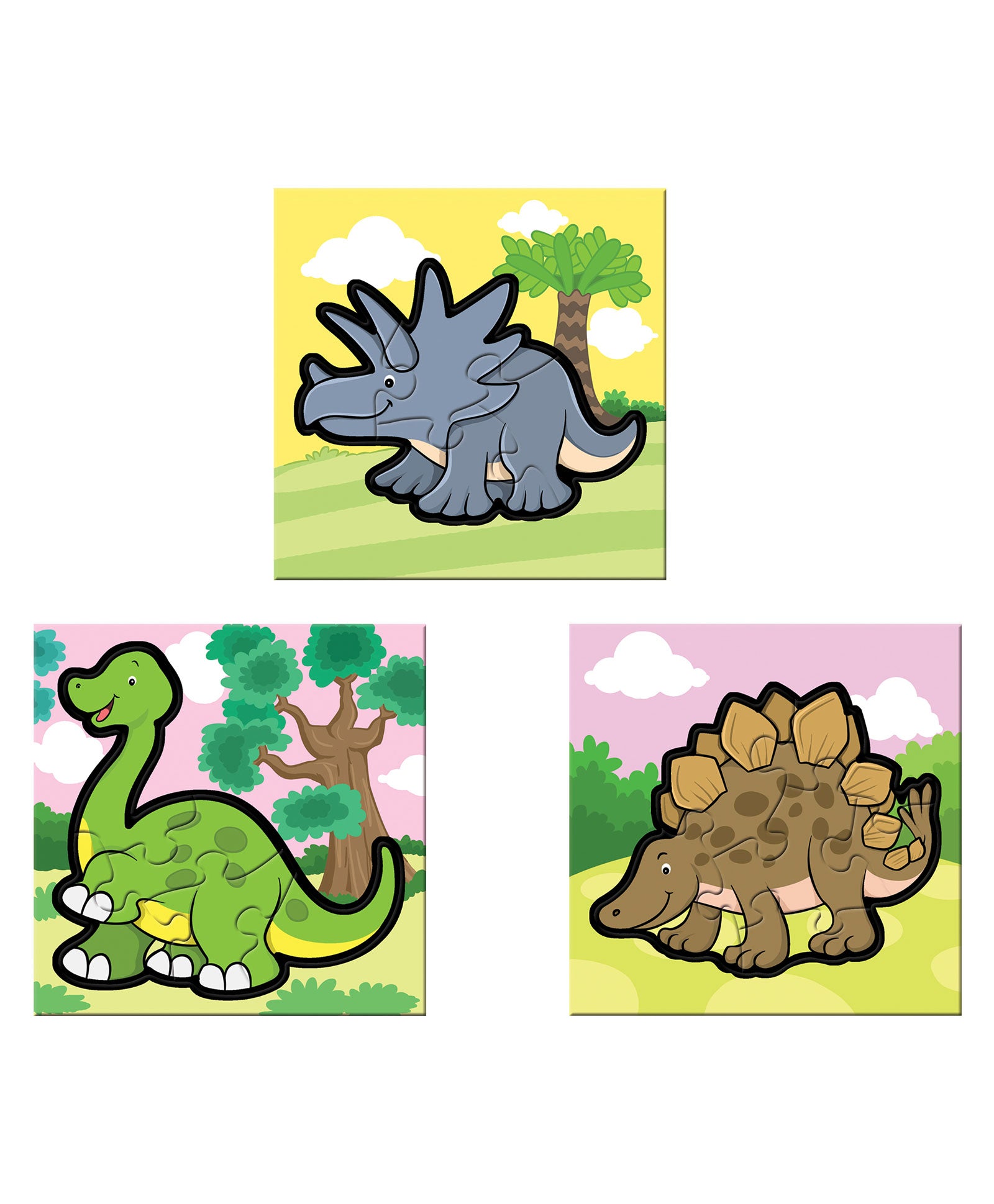 Frank Dinosaurs Jigsaw Puzzle Multicolor- 15 Pieces