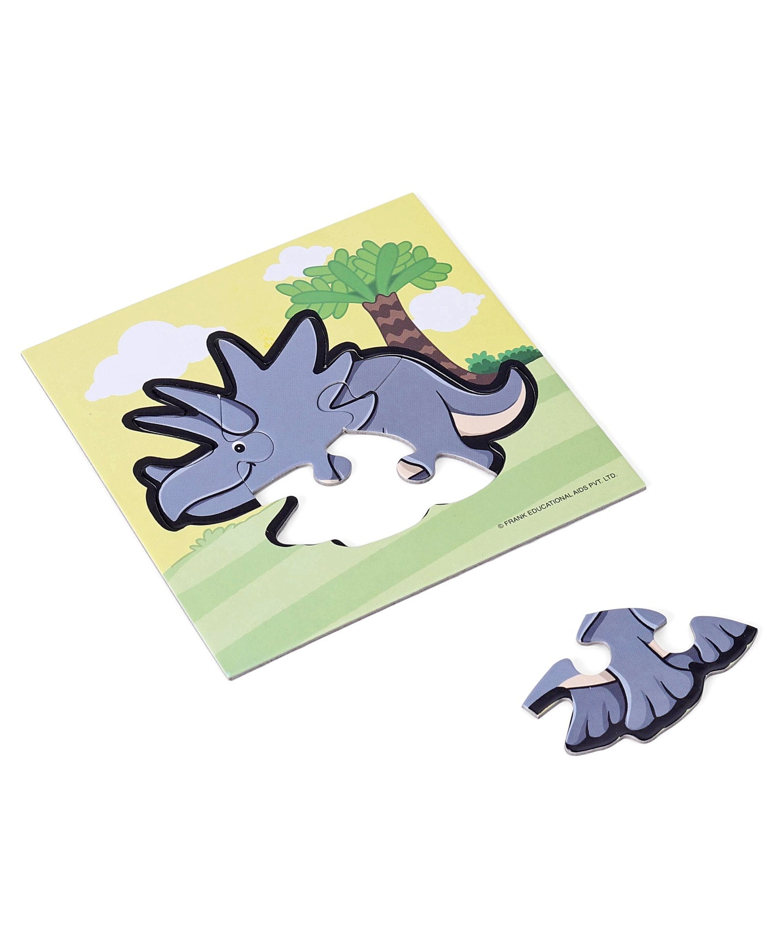 Frank Dinosaurs Jigsaw Puzzle Multicolor- 15 Pieces