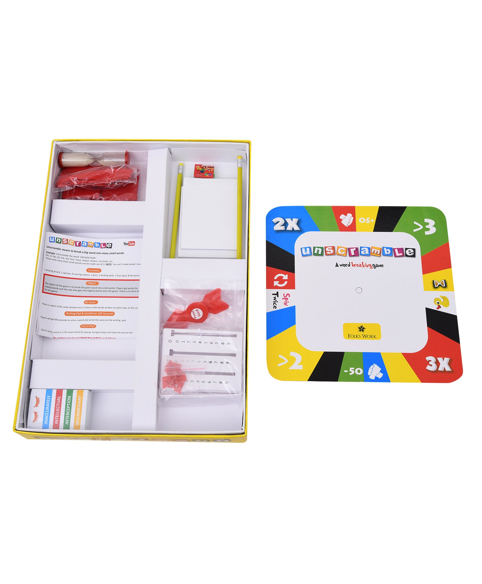 Folks Work Unscramble Board Game - Multicolor