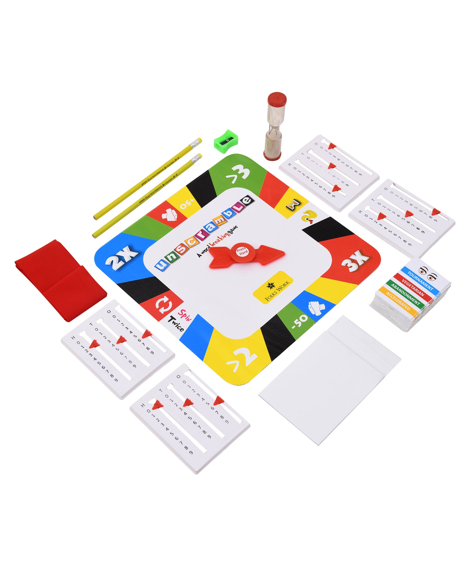 Folks Work Unscramble Board Game - Multicolor