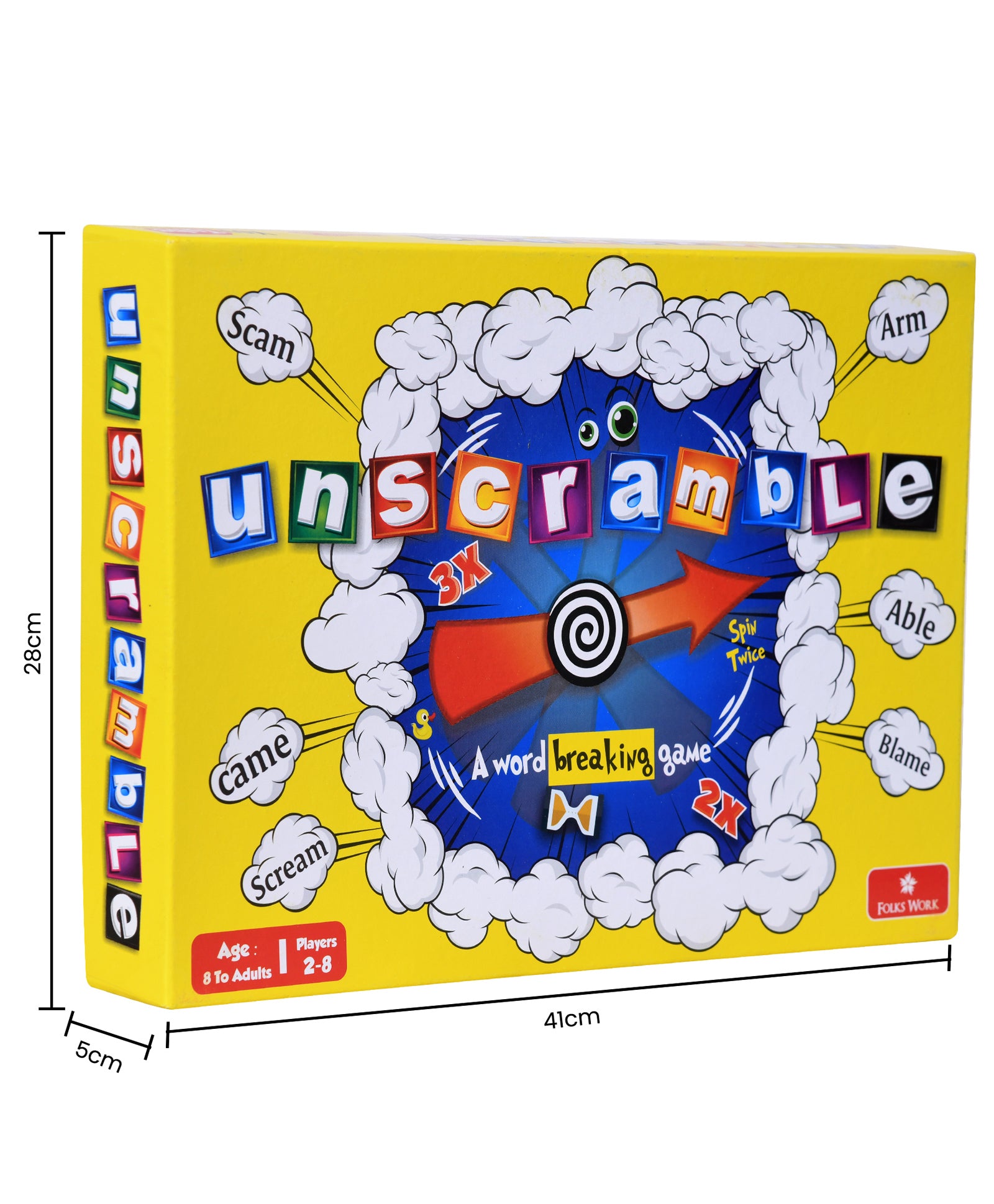 Folks Work Unscramble Board Game - Multicolor