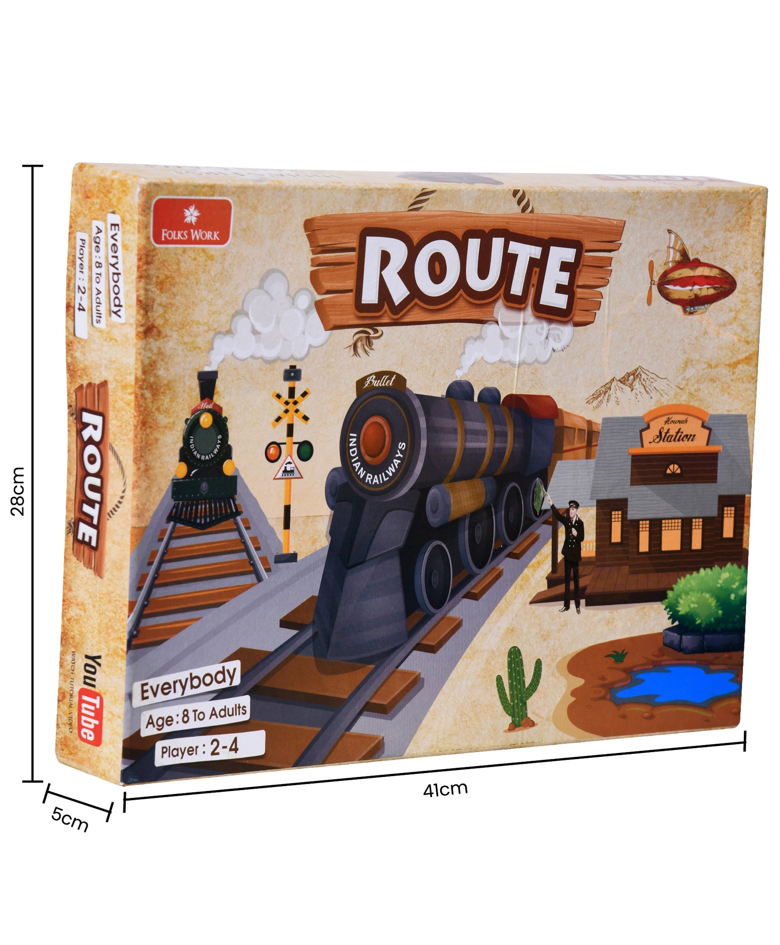 Folks Work Route Train Board Game - Multicolor