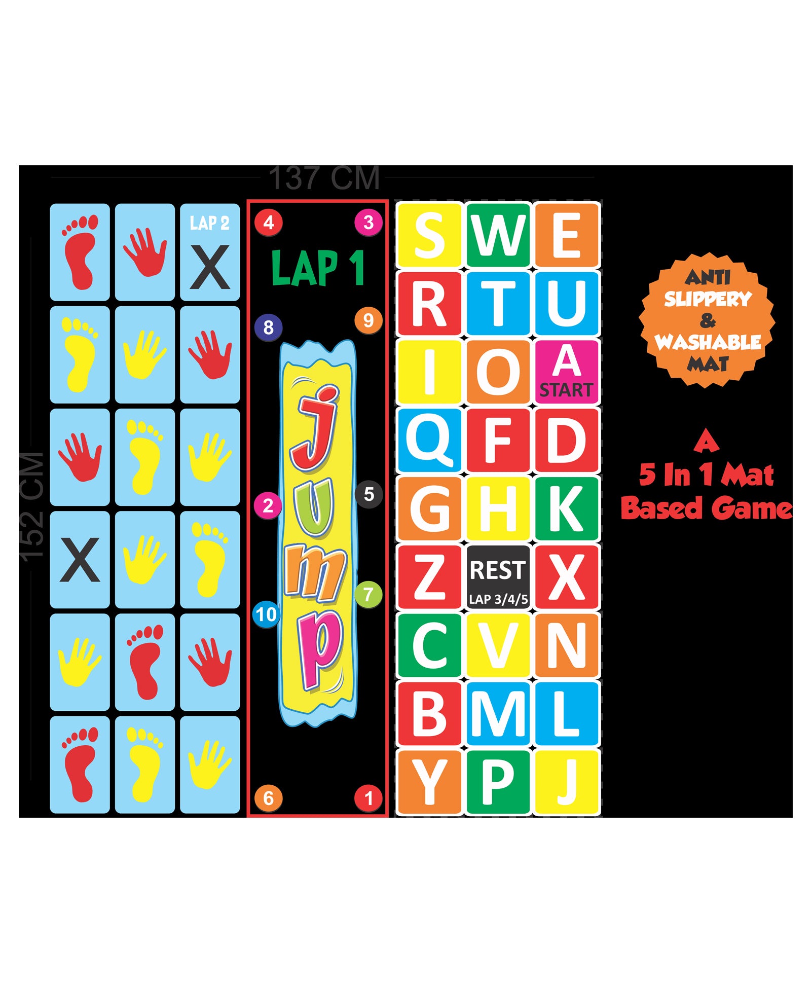 Folks Work Jump Board Game- Multicolor