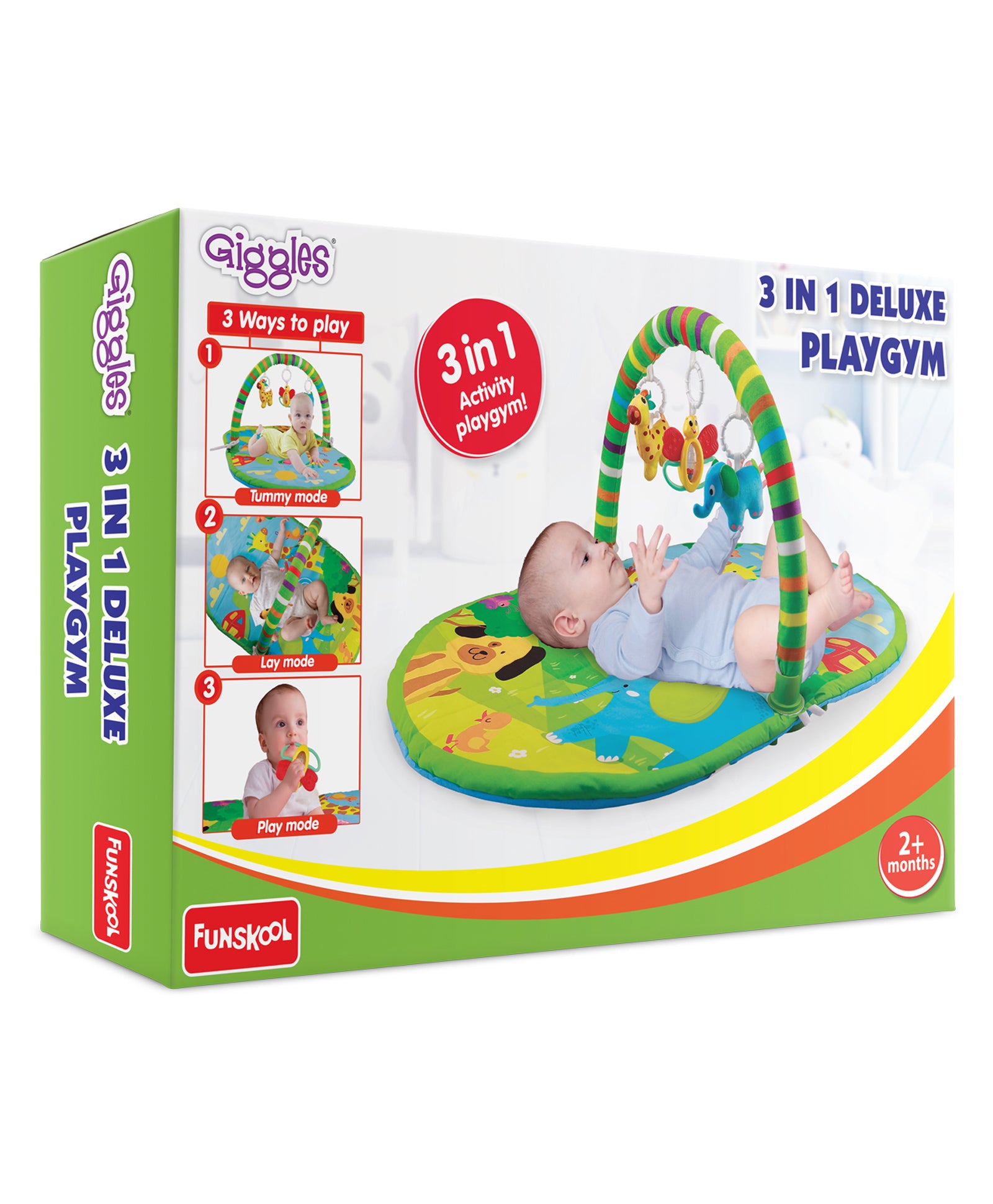 Giggles 3 in 1 Deluxe Play gym - Multicolor