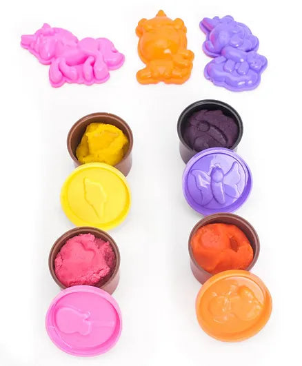 Ratnas mini 4 In 1 Unicorn Dough Art For Kids - Color and Design May Vary