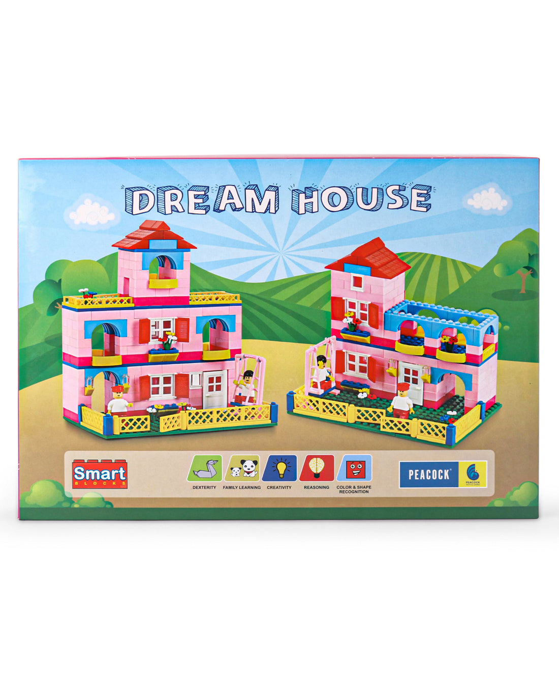 Peacock Smart Blocks Dream House Construction Set Multicolour 360
