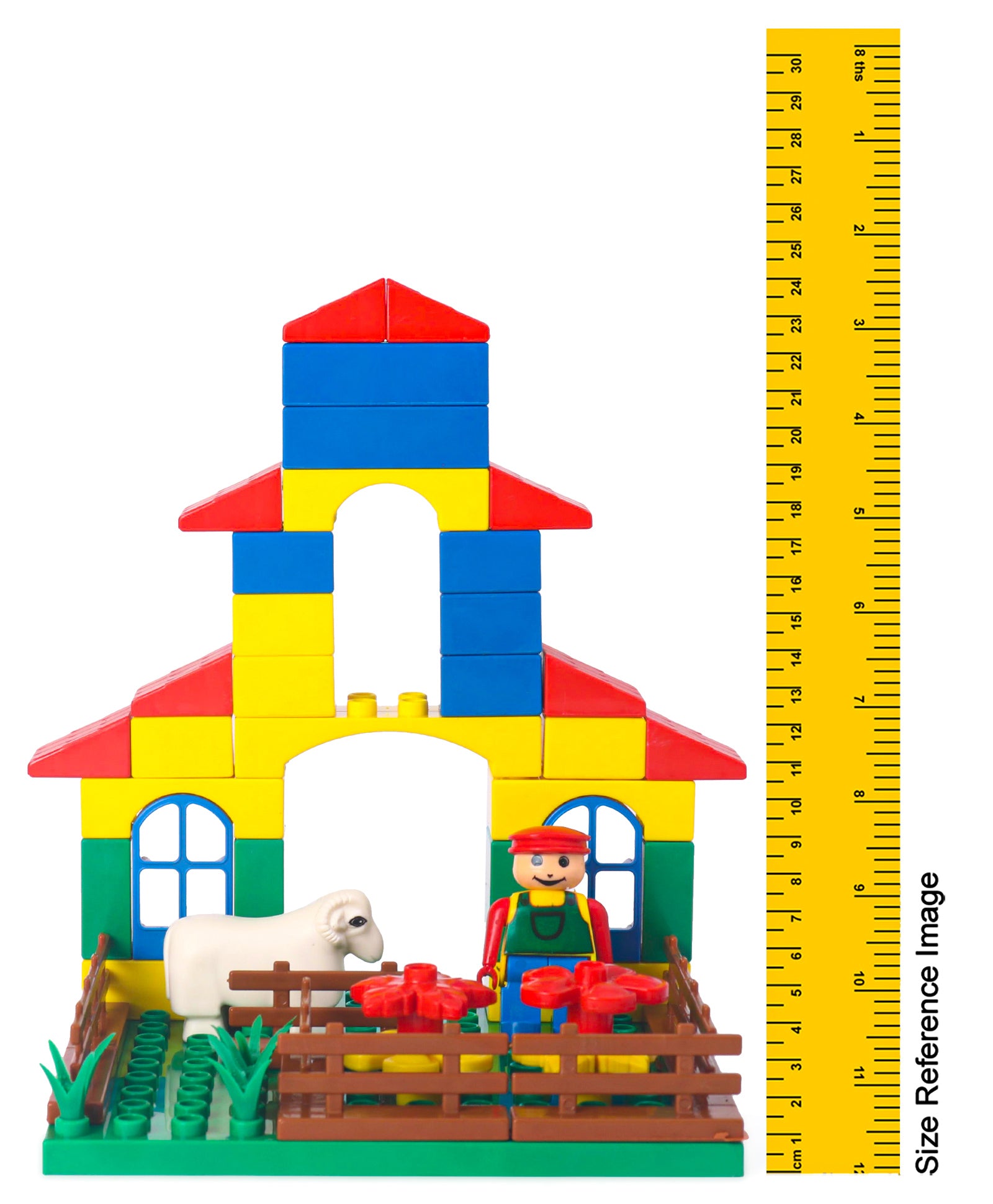 Peacock Kinder Blocks Farm House Multicolour Kidsinfy.in