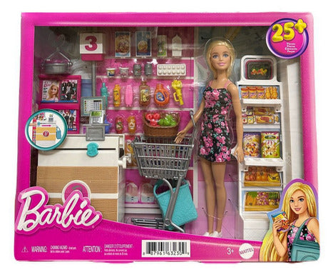 Barbie Supermarket Playset | Shop, Scan and Play with Realistic Market Fun | 3+ Years