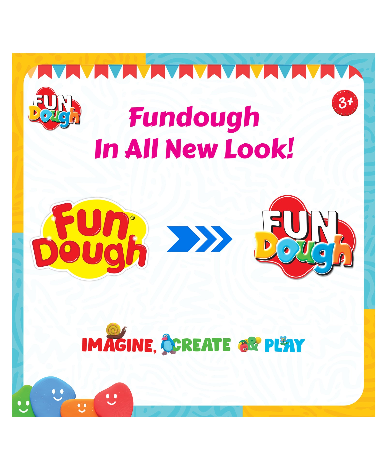 Funskool Fun Dough Funpack Pack of 12 Multicolor Dough