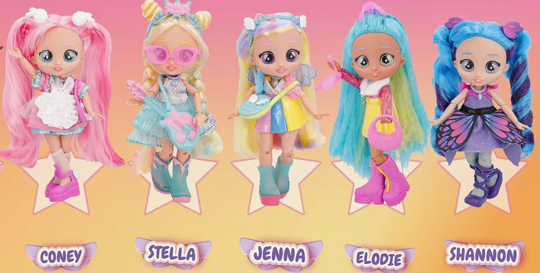 Cry Babies BFF Talents Series - Elodie Doll with 9+ Surprises Including Outfit and Accessories - Multicolor