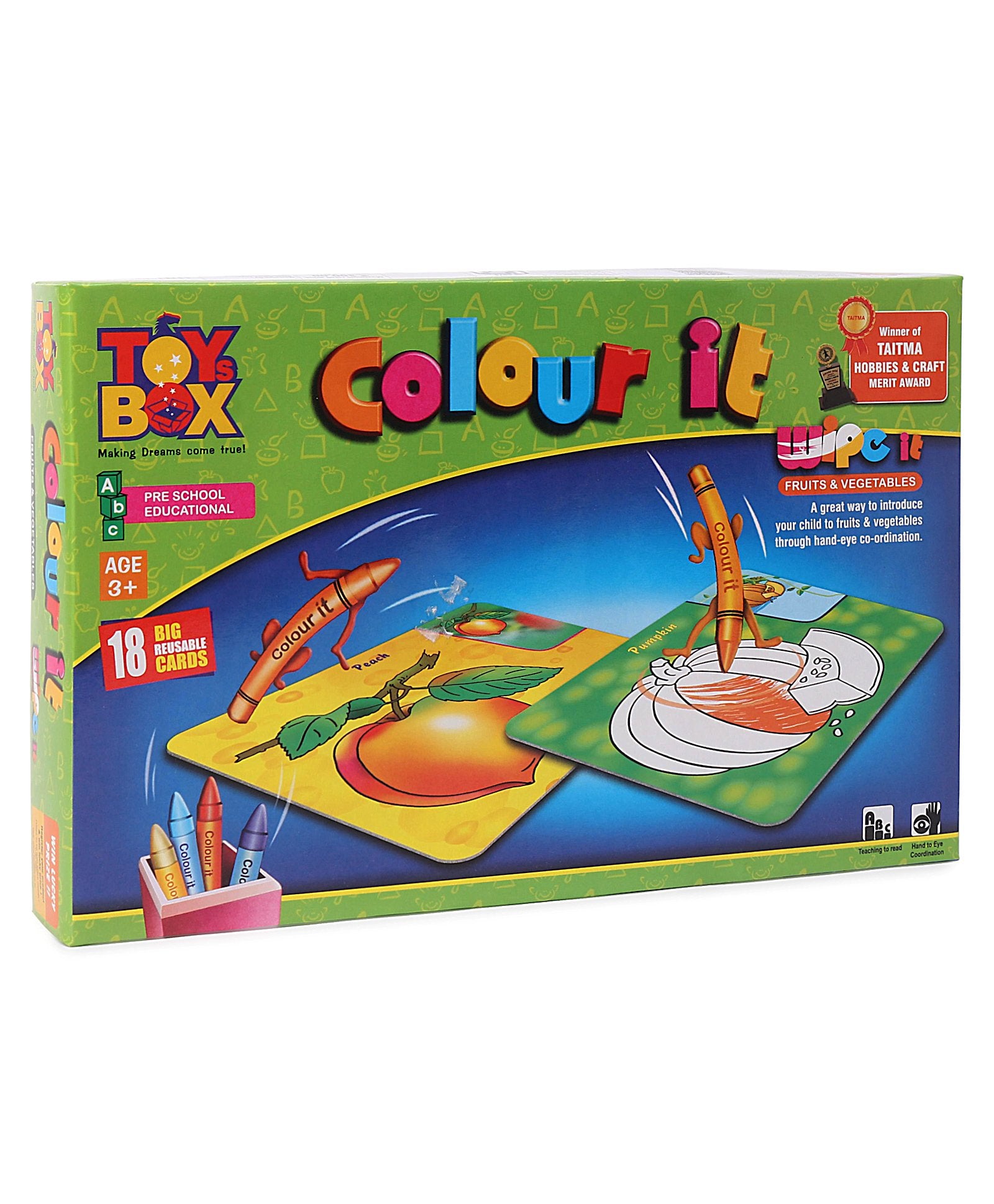 Toysbox Colour It Fruits and Vegetables - Multicolor