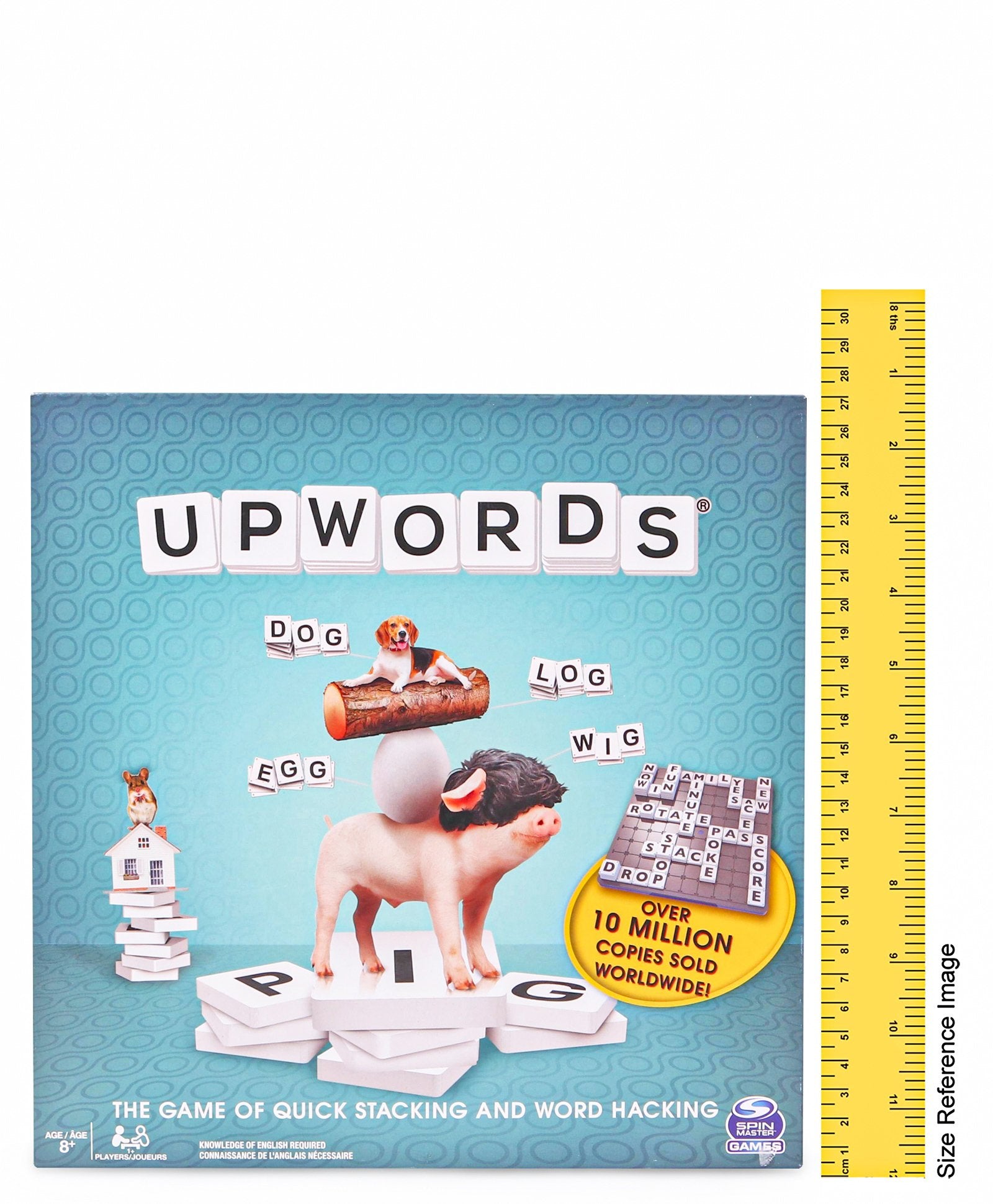 Spin Master Upwords Word Game with Stackable Letter Tiles - Multicolor