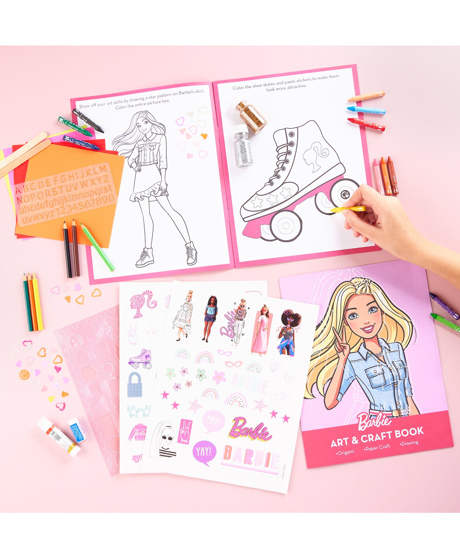 Barbie Art And Creative Craft Activity Kit Set - Pink –