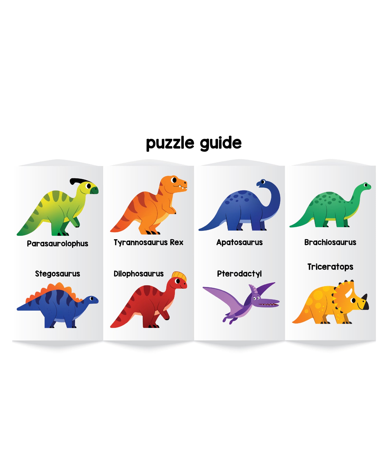 Play Panda Magnetic Puzzles Dinosaurs Write & Wipe Magnetic Board Puzzle - Multicolor