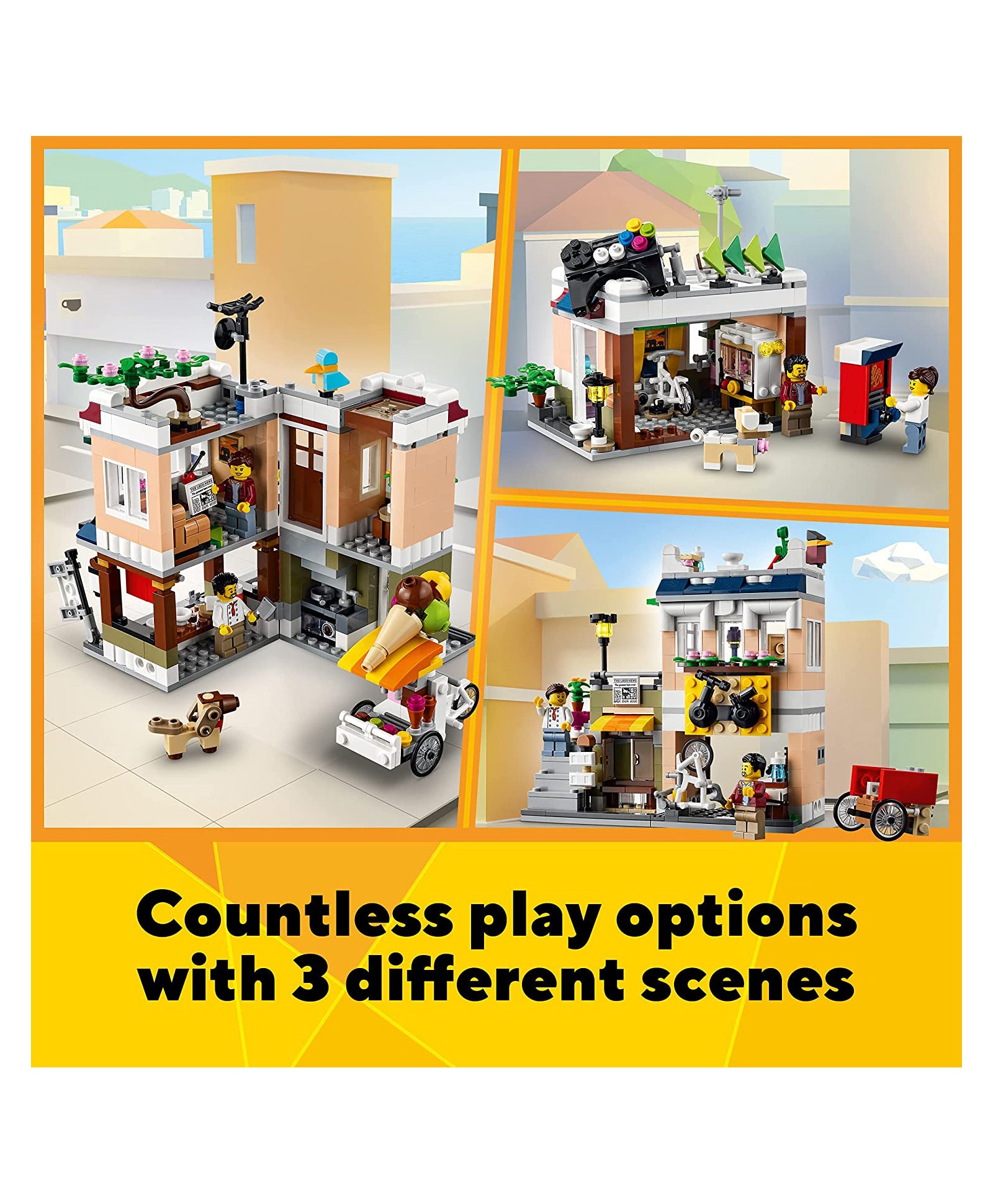 LEGO Creator 3 in 1 Downtown Noodle Shop Set 31131