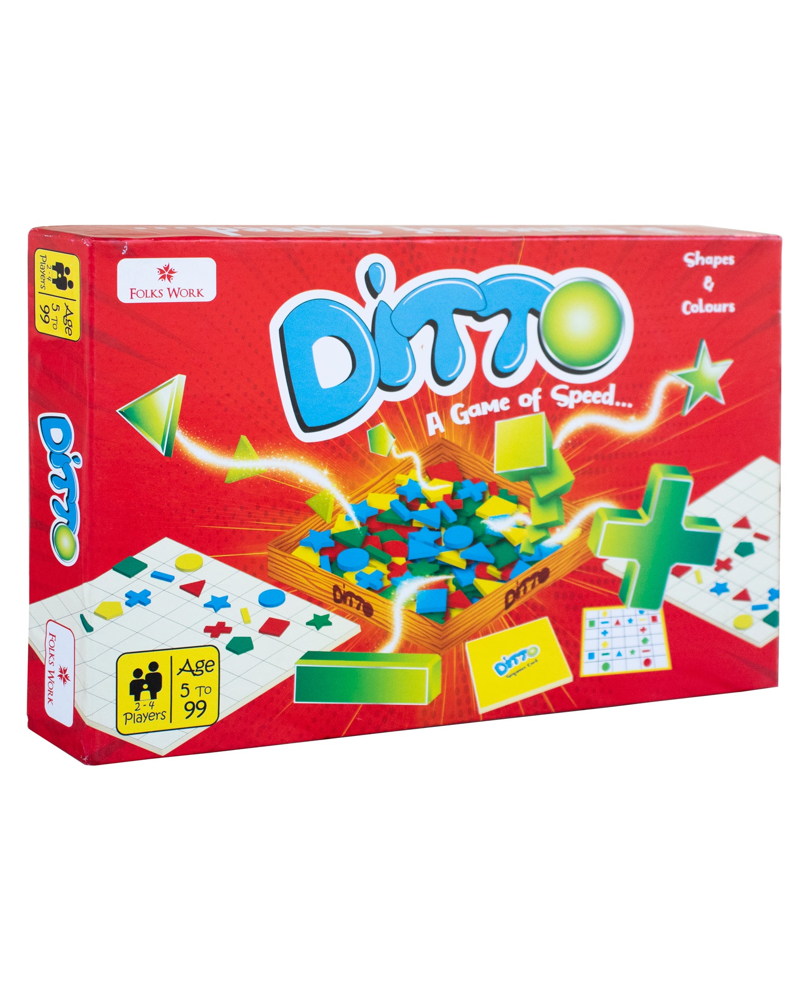 Folks Work Ditto Jr. Colours and Shapes - Assorted Colours