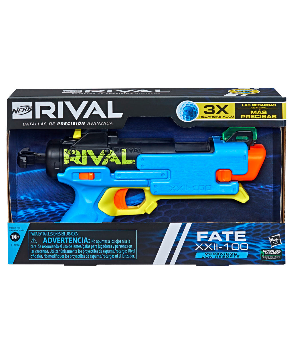 Nerf Rival Pilot XXIII-100 Toy Blaster with 2 Ball Dart Accu Rounds for  Ages 14 and Up 