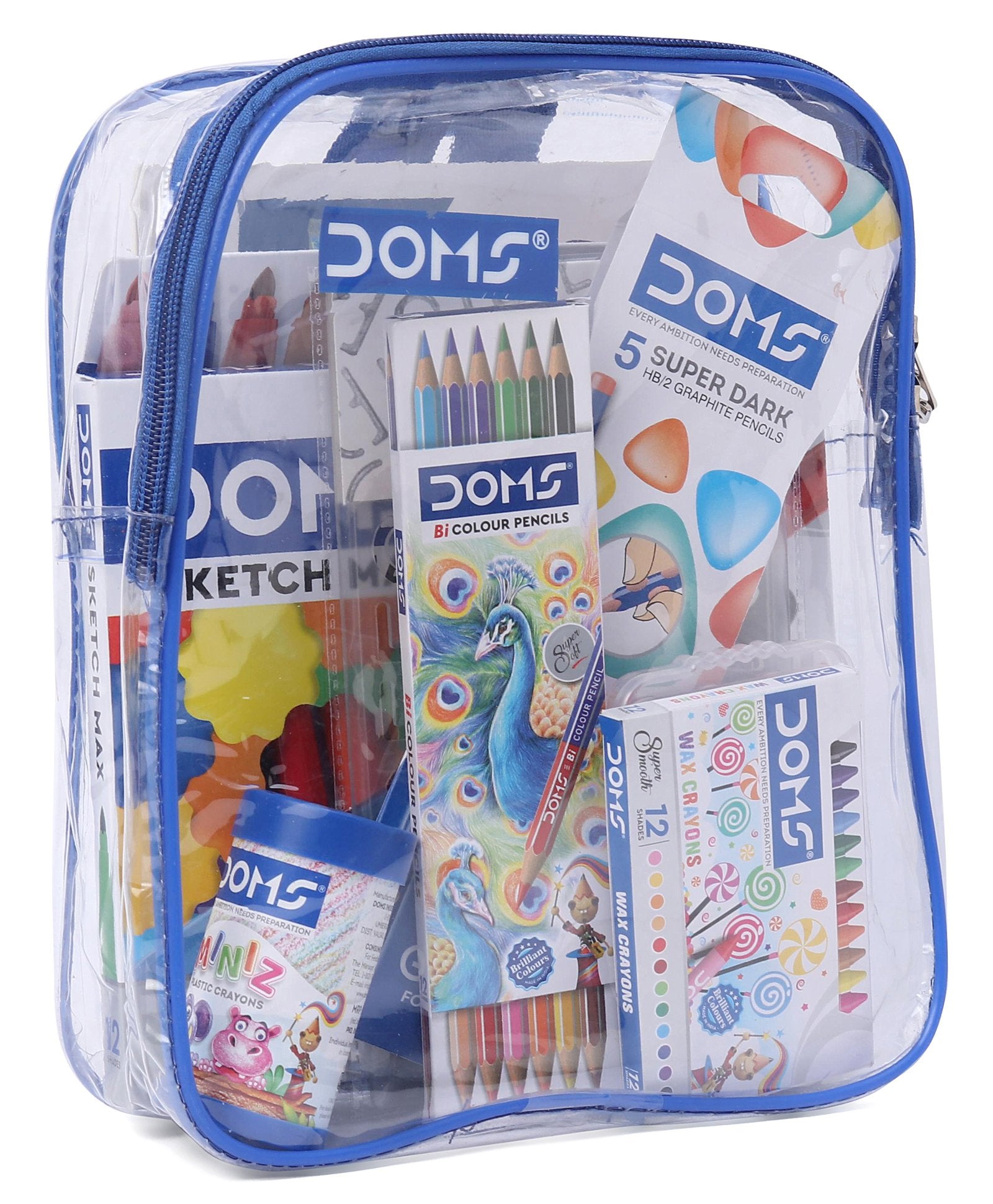 Doms Junior Art Kit Set Of 8 - Multicolor –