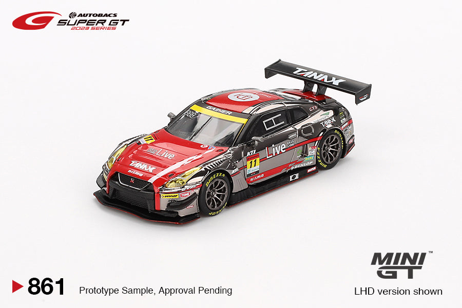 Mini GT 861 Blister Pack - 2023 Super GT Series - Nissan GT-R NISMO GT3 #11 Gainer Tanax 2023