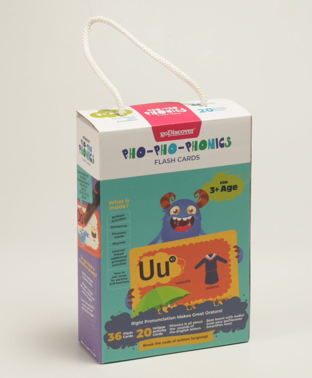 goDiscover Pho Pho Phonics Flash and Activity Cards - 56 Cards