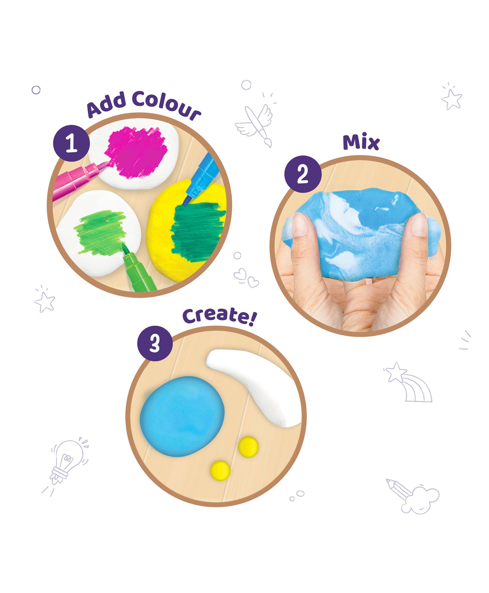 Imagi Make Magic Clay Space Kit - Multicolour