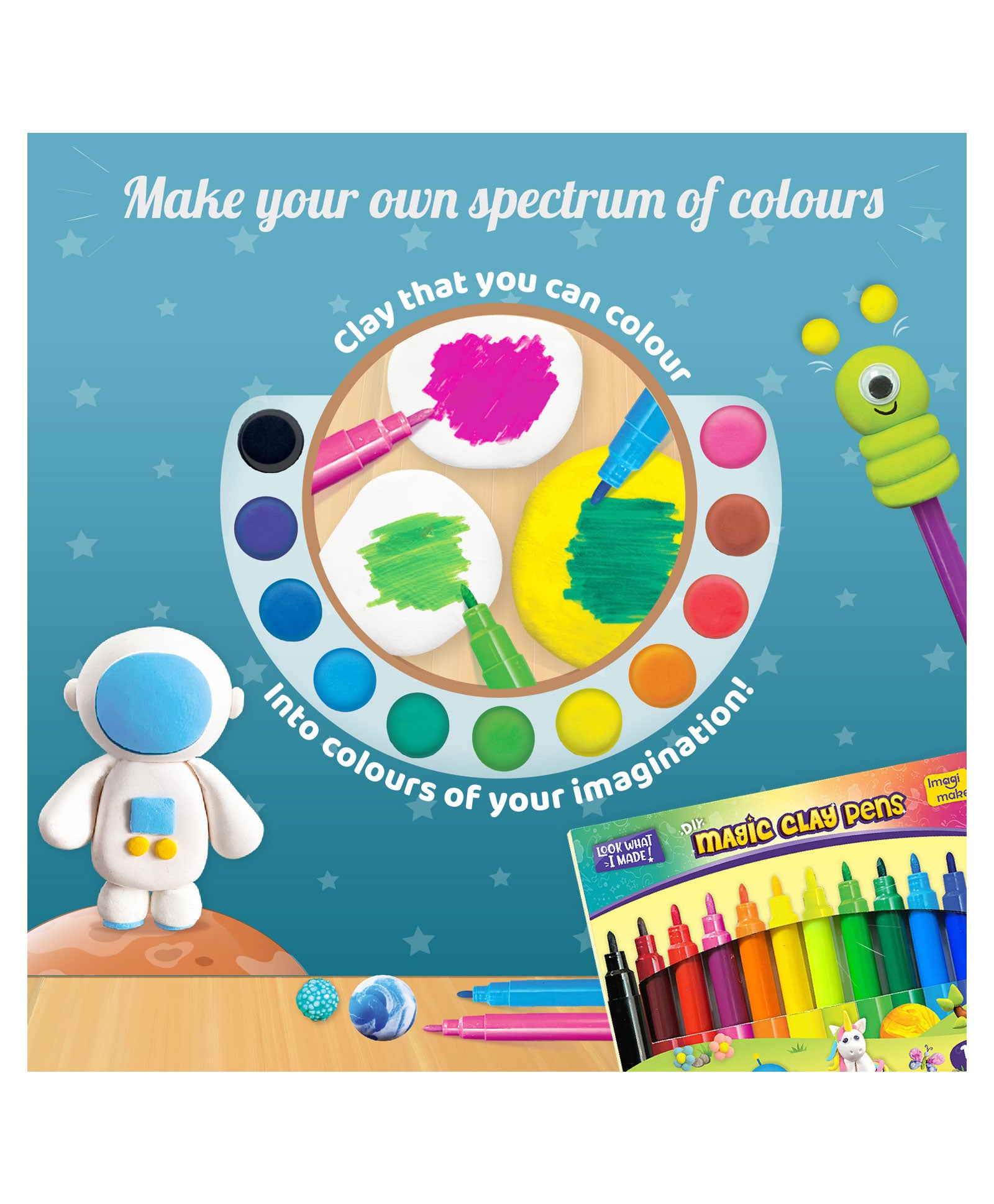 Imagi Make Magic Clay Space Kit - Multicolour