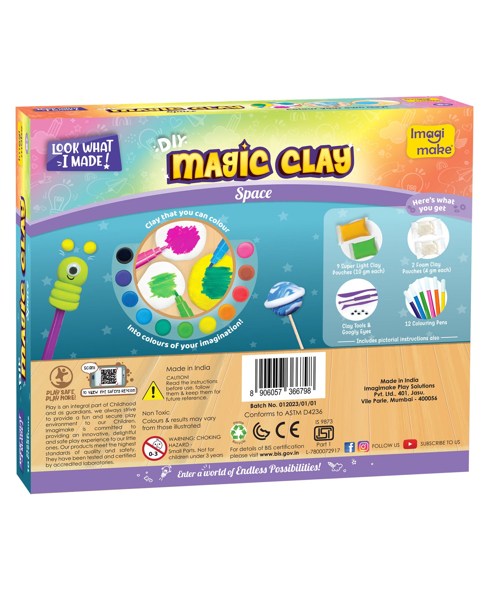 Imagi Make Magic Clay Space Kit - Multicolour