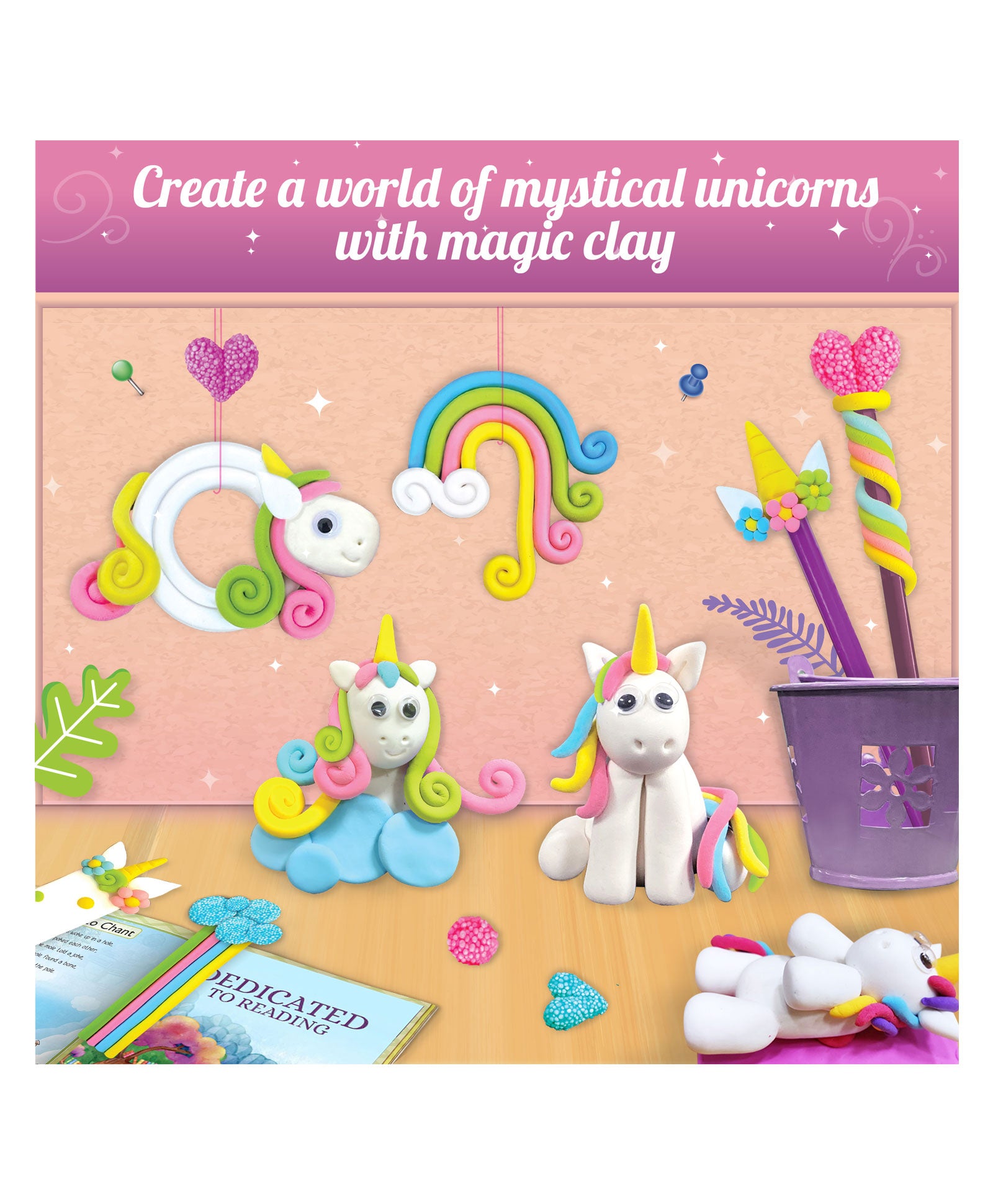 Imagi Make Magic Clay Unicorn Kit - Multicolour