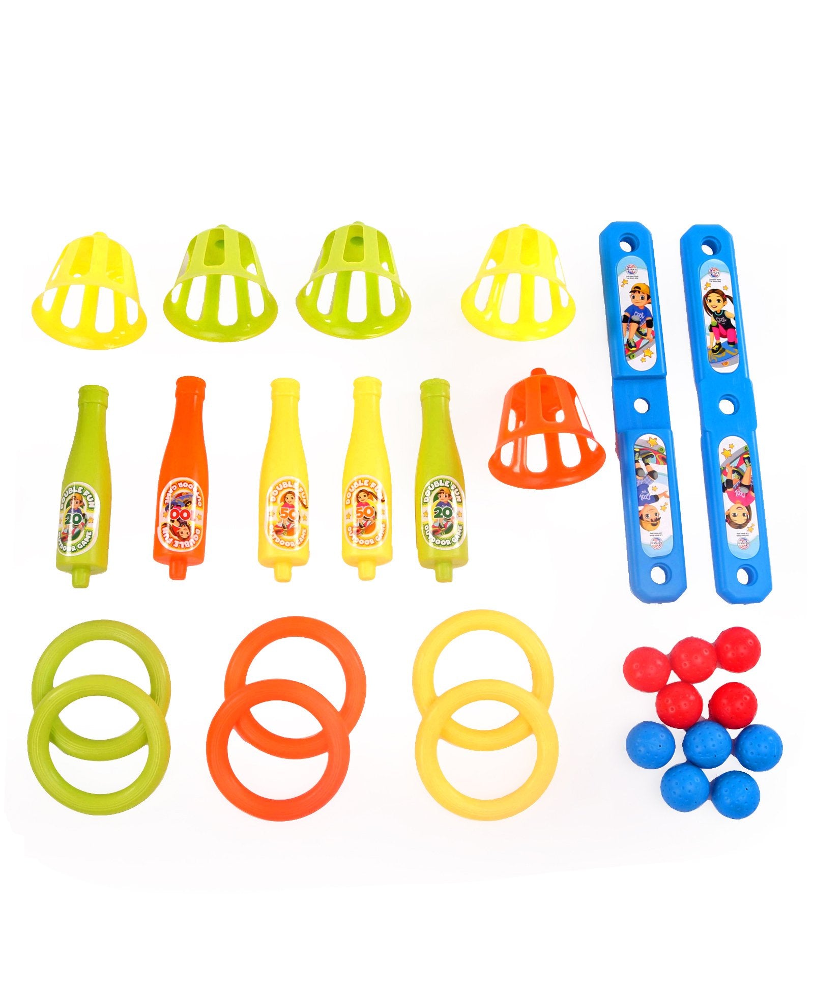 Ratnas Basket Ringtoss 2 In 1 set for kids - Multicolor