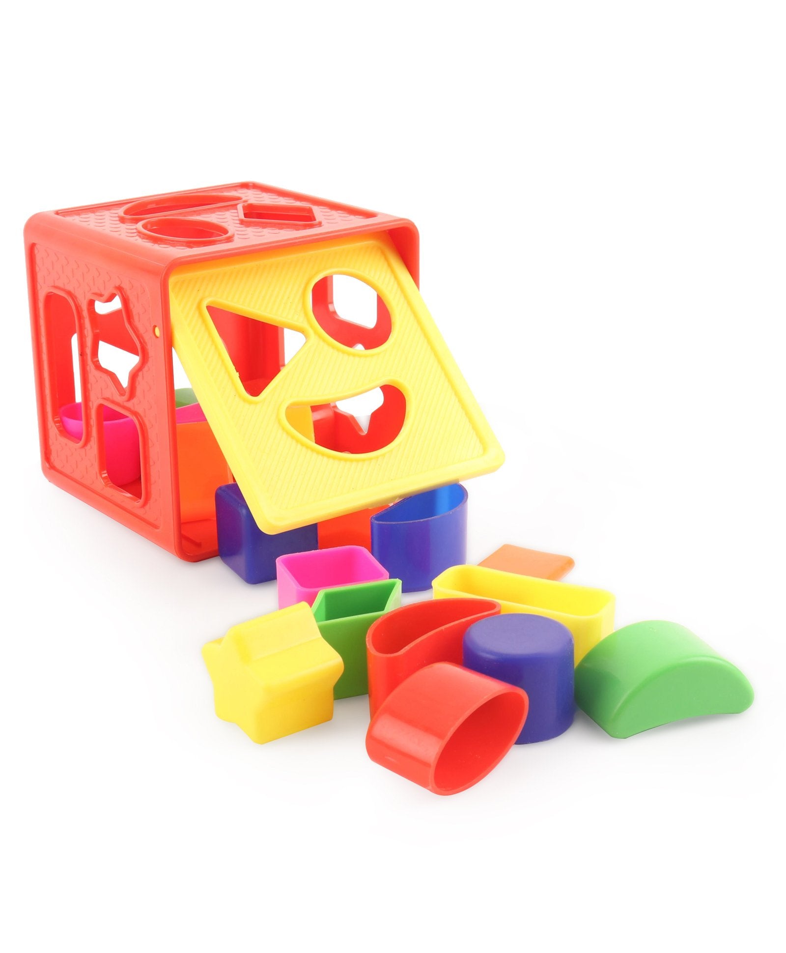 Ratanas Shape Sorter and Stacker Multicolor Kidsinfy.in