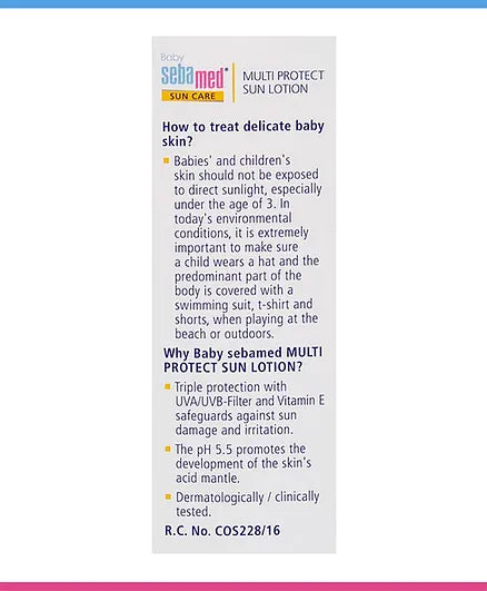 Sebamed Baby Sunscreen Lotion SPF 50 Plus - 200 ml ( Cordlife )