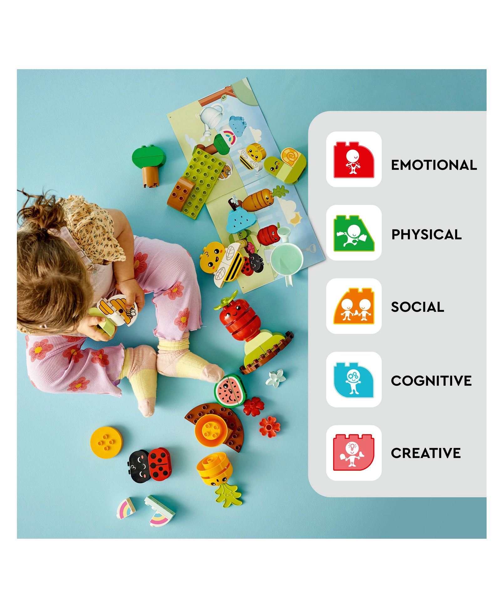 LEGO 10984 Duplo My First Organic Garden Building Toy Set of 43 Pieces- Multicolor