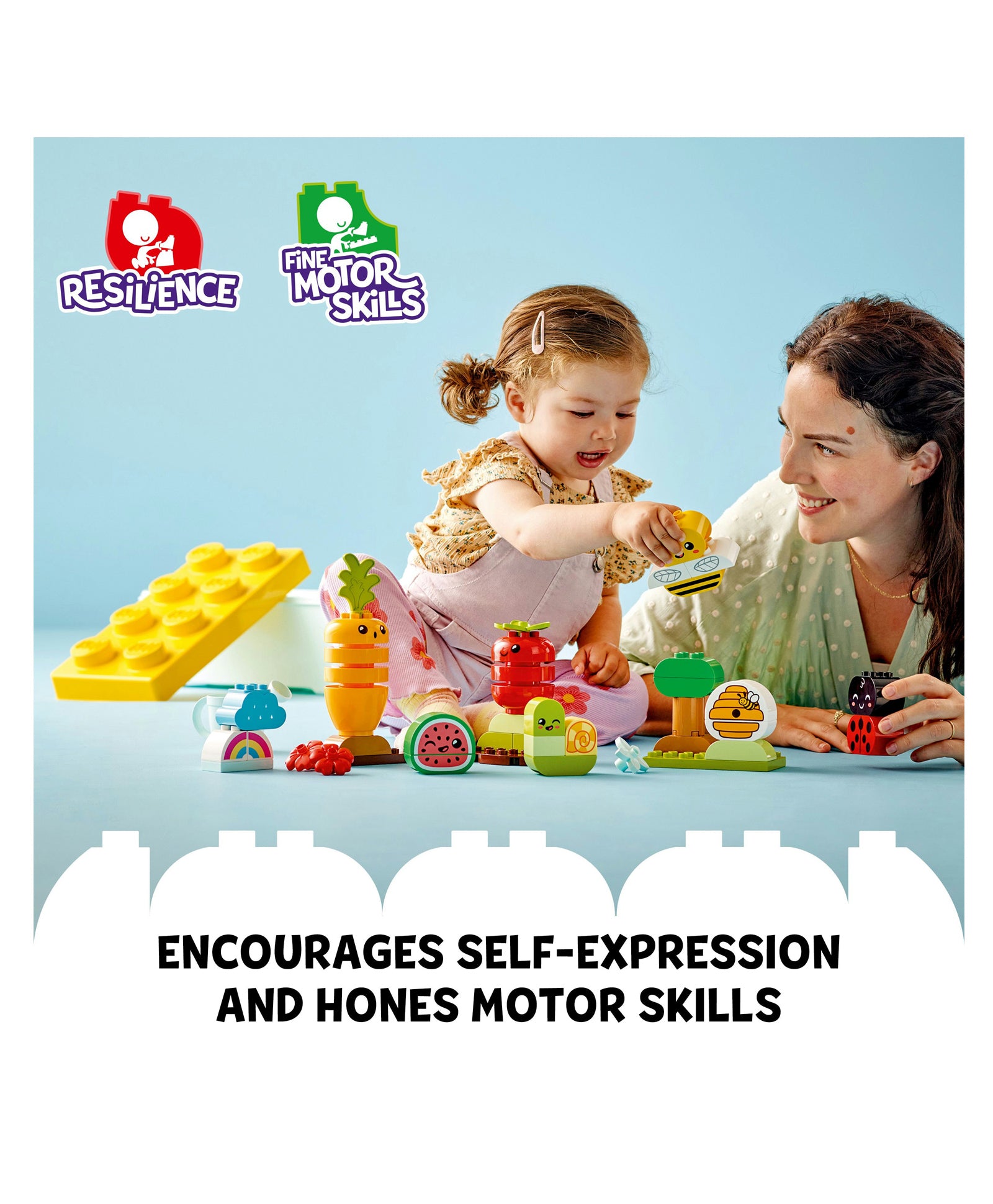 LEGO 10984 Duplo My First Organic Garden Building Toy Set of 43 Pieces- Multicolor