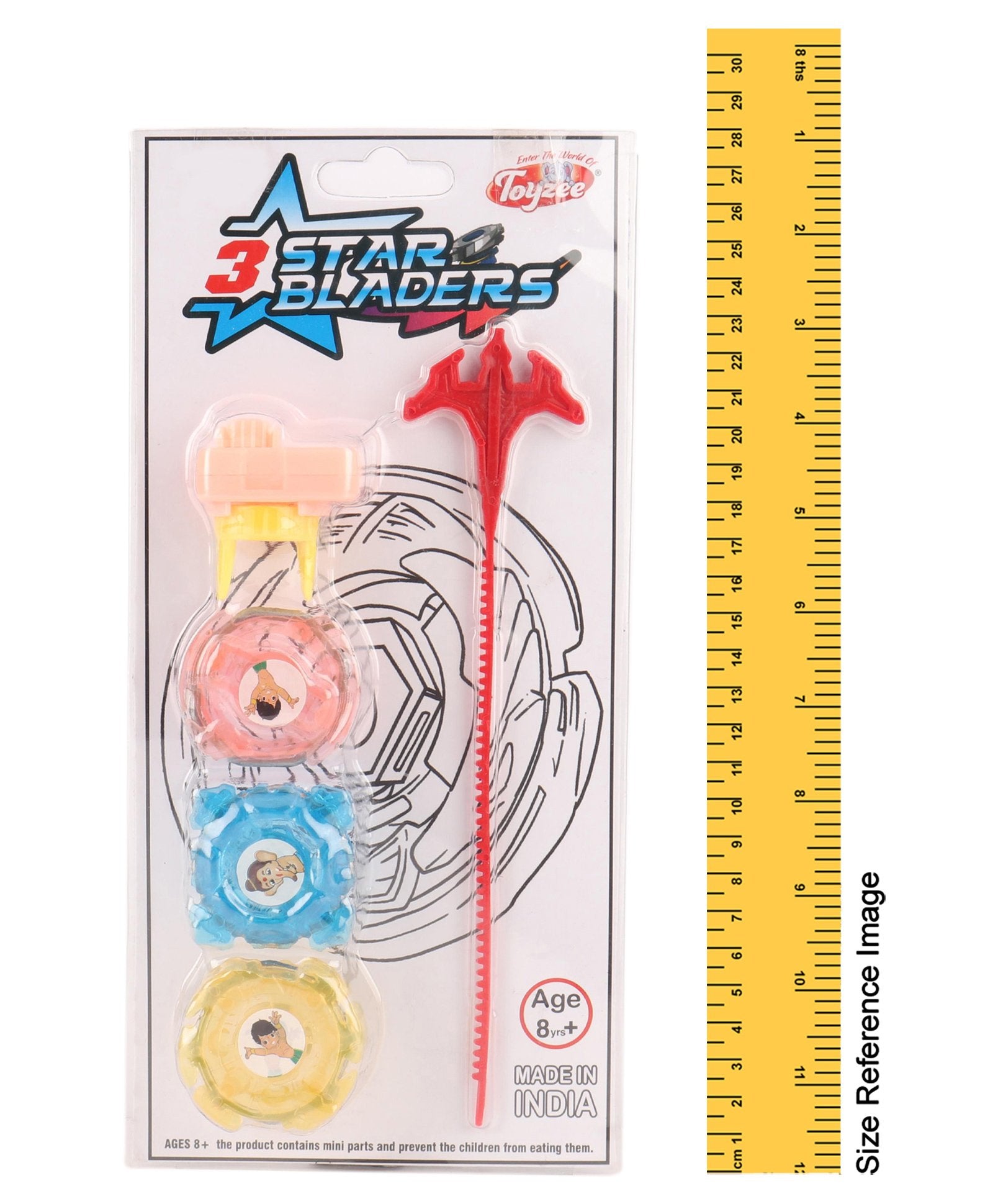 Toyzee 3 Star Bladers- Multicolour