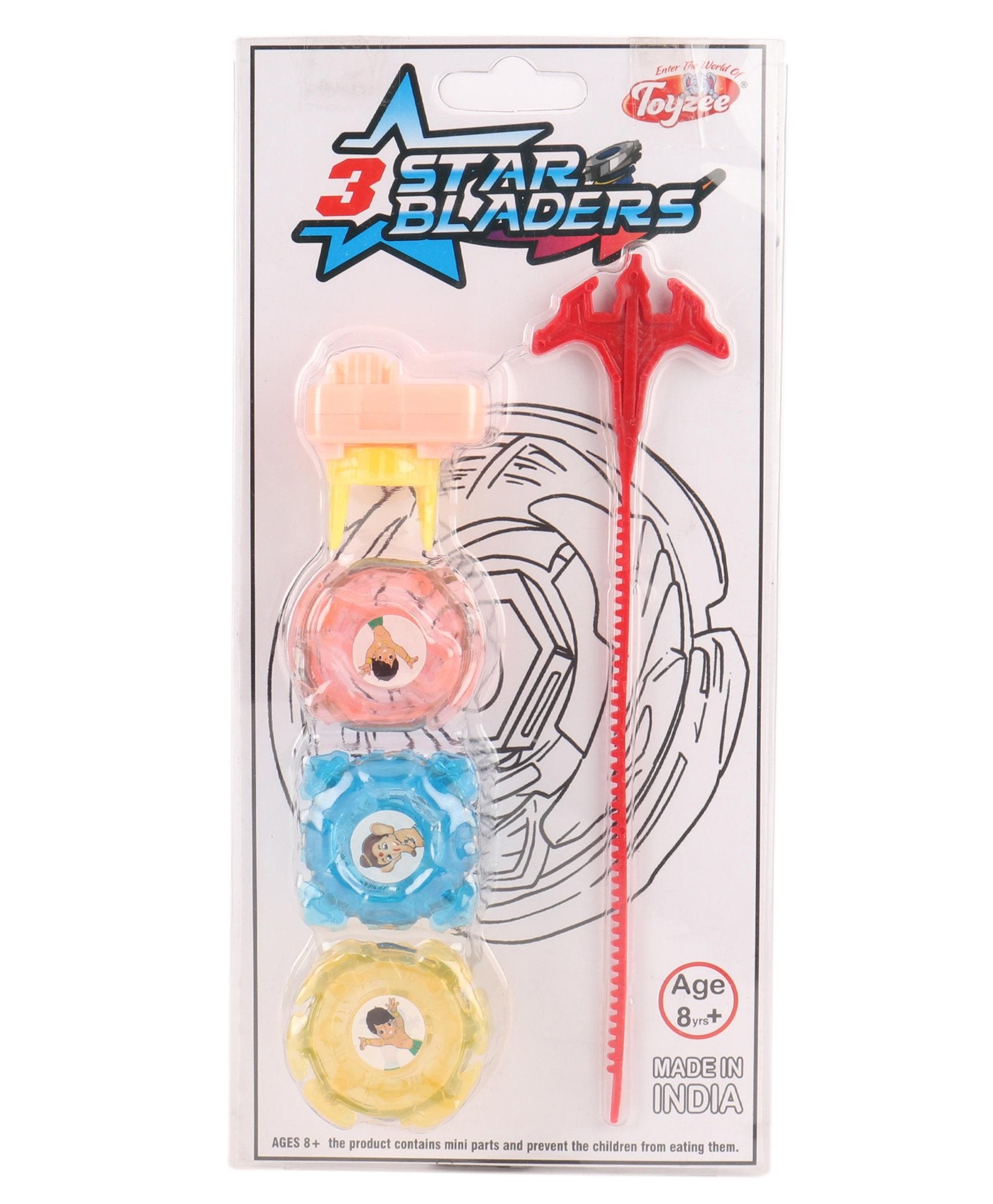 Toyzee 3 Star Bladers- Multicolour