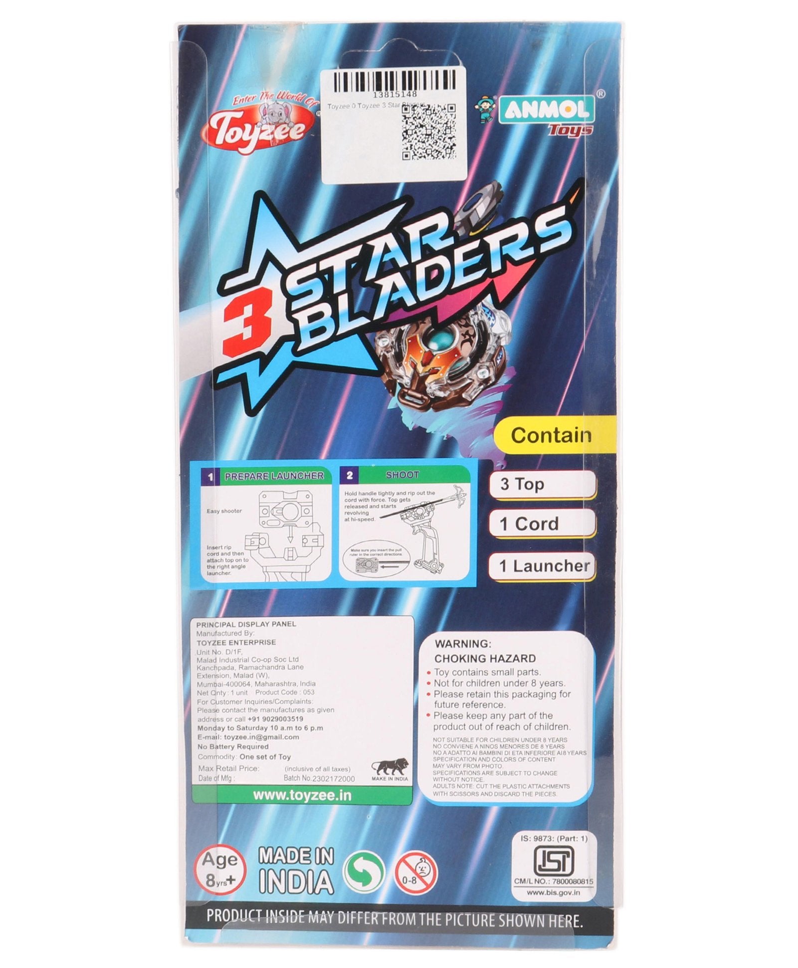 Toyzee 3 Star Bladers- Multicolour