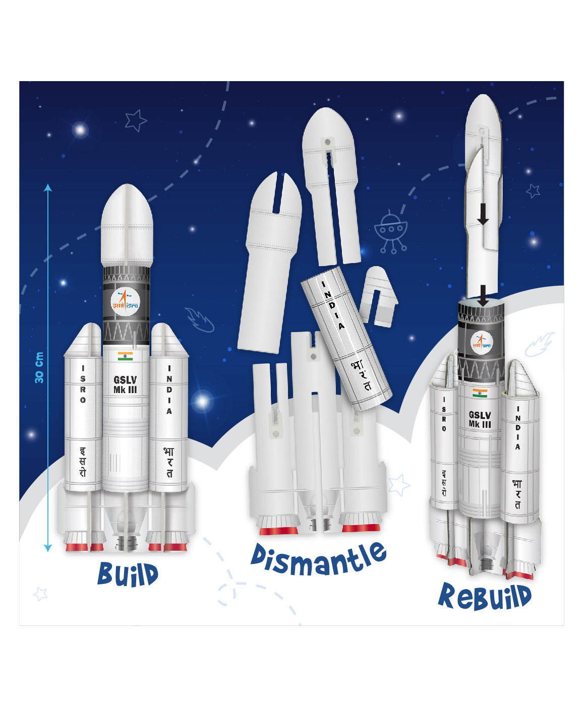 Imagi Make Mapology Mission Chandrayaan- Multicolour