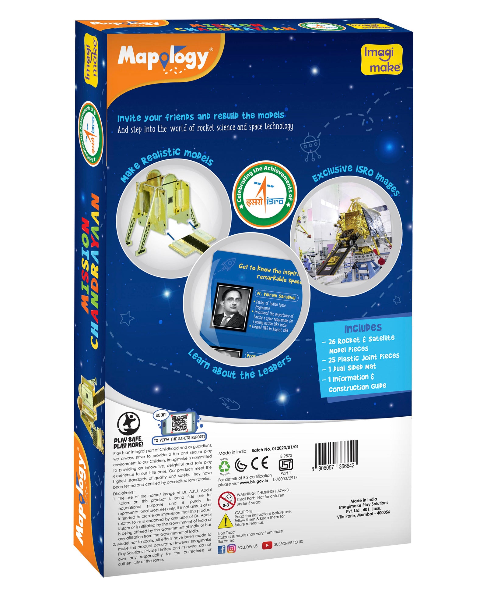 Imagi Make Mapology Mission Chandrayaan- Multicolour