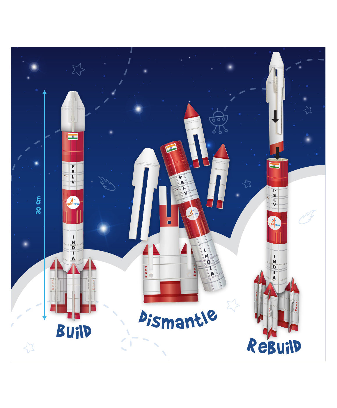 Imagi Make Mapology Mission Mangalyaan- Multicolour